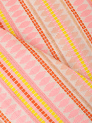 Pink Jacquard 2-Seater Sofa Cover